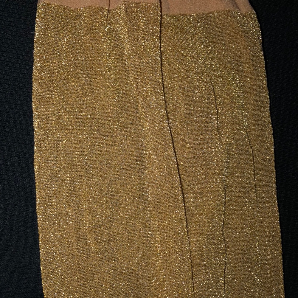 DONATED!!!!! Footless sparkly gold nylons - Picture 3 of 7